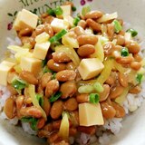 納豆の食べ方-スモークチーズ＆たくあん♪